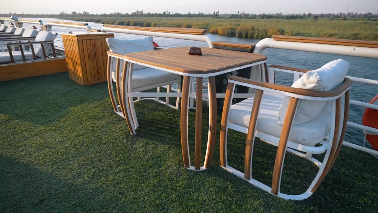 Sun deck of the Sonesta St. George I Nile Cruise Ship Nile cruise